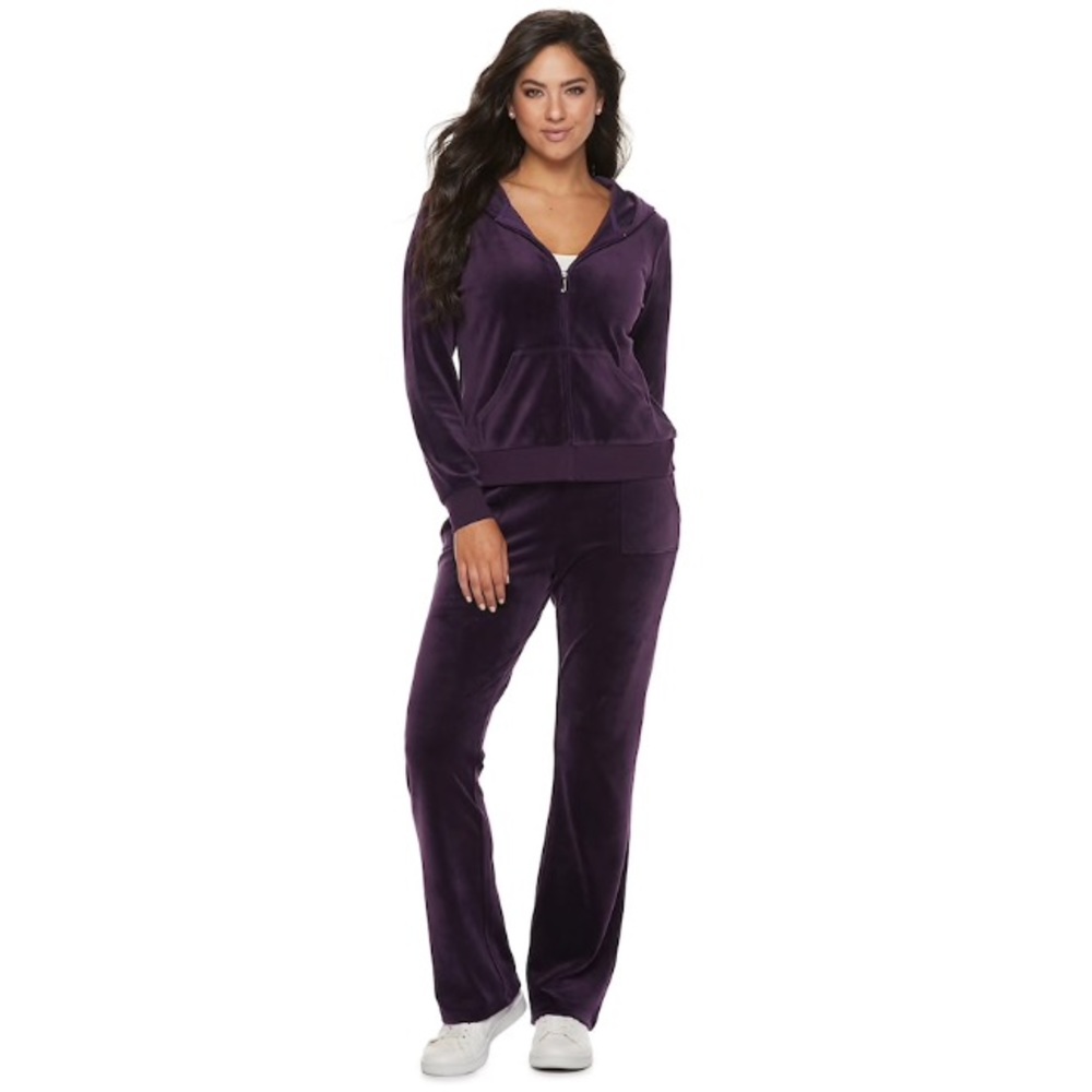 Juicy Couture Velour Track Suit Navy size Large